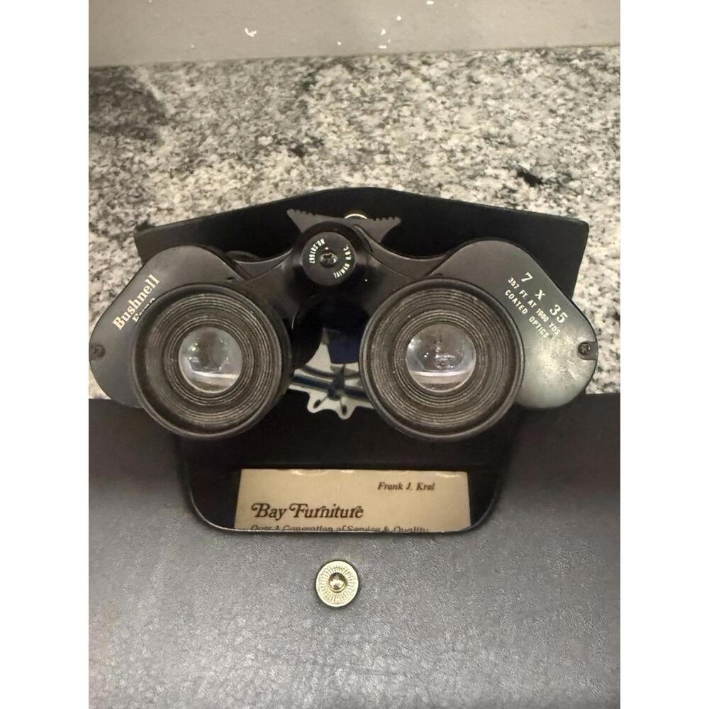 Bushnell Insta-Focus 7x35 Binoculars Wide Angle w/ Case – Vintage Optics